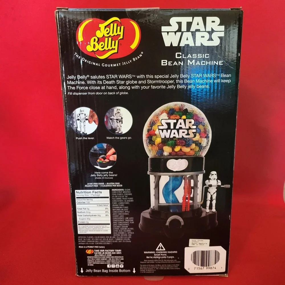 Star Wars Jelly Bean Machine Bean Candy Dispenser Stormtrooper No Sample Candy B